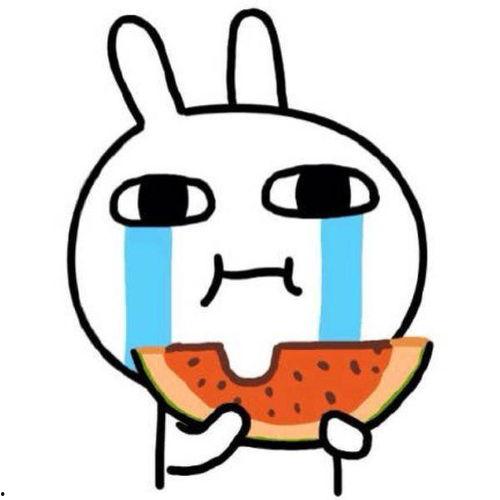 开心吃瓜卡通头像,趣味横生的形象魅力